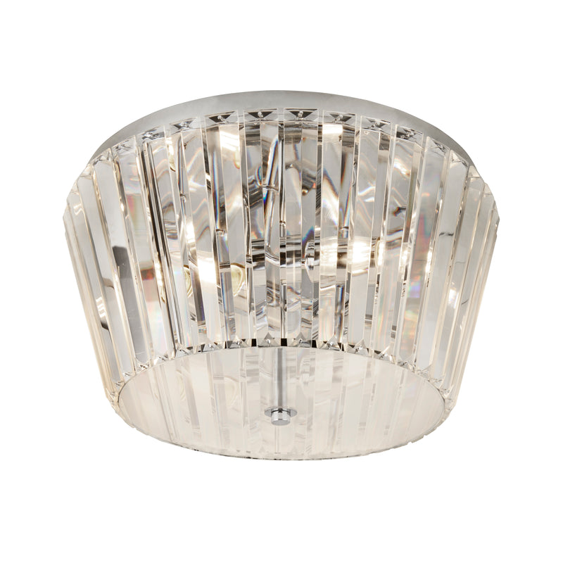 Searchlight  2893-3CC Tiara 3Lt Flush - Chrome Meal