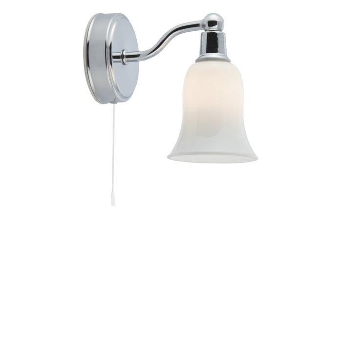 Searchlight  2931-1CC-LED Equador  Wall Light  - Chrome Metal & Opal Glass