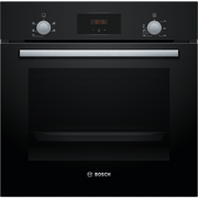 Bosch HHF113BA0B 59.4cm Built In Electric Single Oven With 3D Hot Air - Black - Bonus Superstore
