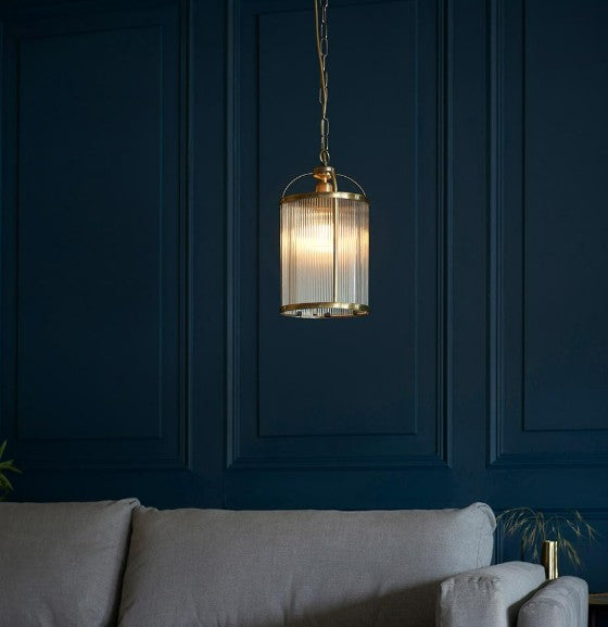 Lambeth Ribbed 1lt Pendant - 106710