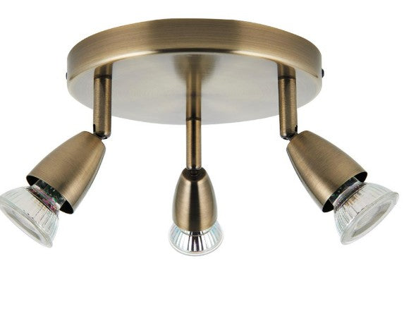 Amalfi 3lt round antique brass 35W - 60997
