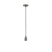 Searchlight  7461SS Suspension Cable - Satin Silver Metal & Black Braided Cable - Bonus Superstore