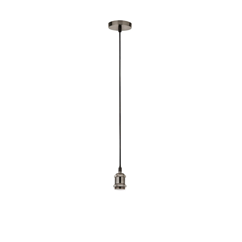 Searchlight  7461SS Suspension Cable - Satin Silver Metal & Black Braided Cable - Bonus Superstore
