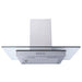 60cm Flat Glass Stainless Steel Chimney Cooker Hood Extractor Fan - Bonus Superstore