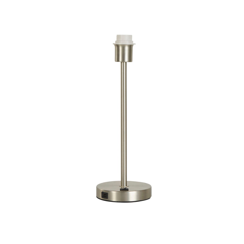 Searchlight  58911SN Base Only - Finn USB Table Lamp - Satin Nickel Metal