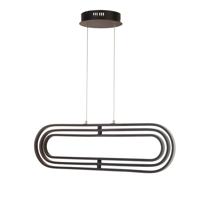 Searchlight  61775BK Clip Pendant - Black Metal