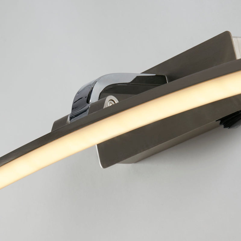 Searchlight  79822-50SS Santorini Picture Light - Satin Silver & Polished Chrome
