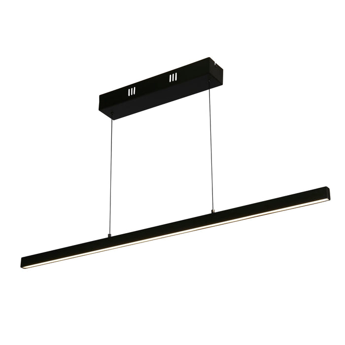 Searchlight 30228BK Layla Gesture Control Pendant - Black Metal & Opal Acrylic