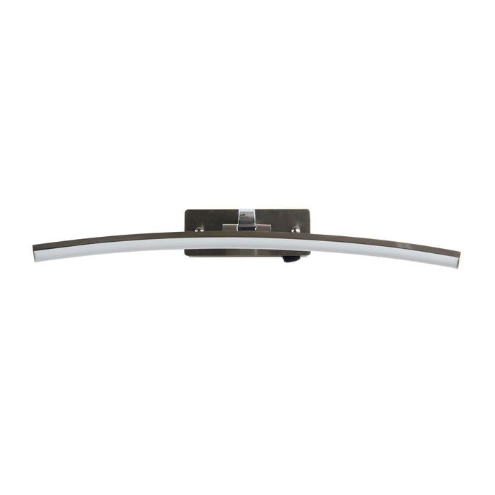 Searchlight  79822-50SS Santorini Picture Light - Satin Silver & Polished Chrome