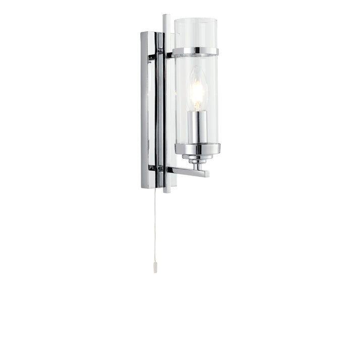 Searchlight  3091-1CC Milo  Wall Light  - Chrome Metal & Glass