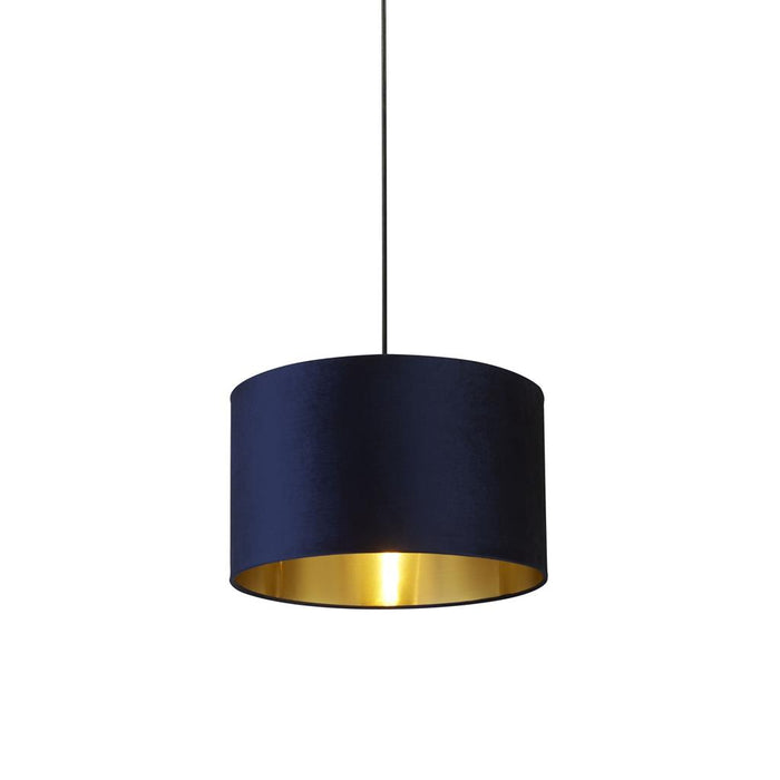Searchlight  31040AZ Navy Velvet Shade with Gold Inner Dia.40cm