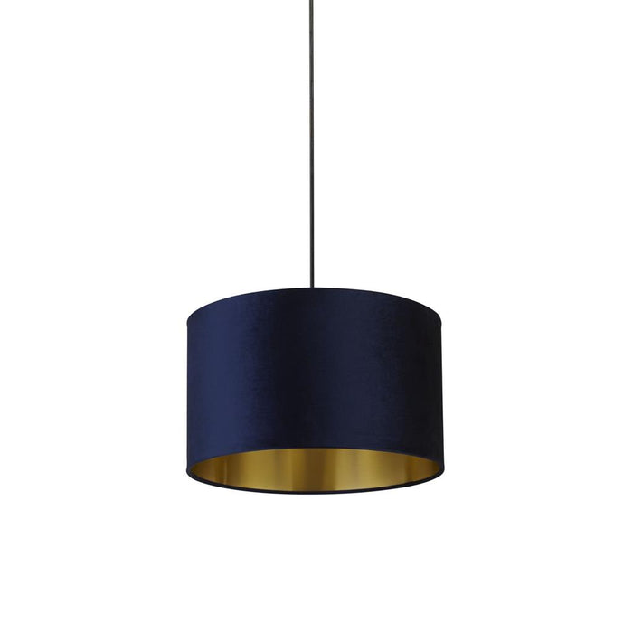Searchlight  31040AZ Navy Velvet Shade with Gold Inner Dia.40cm