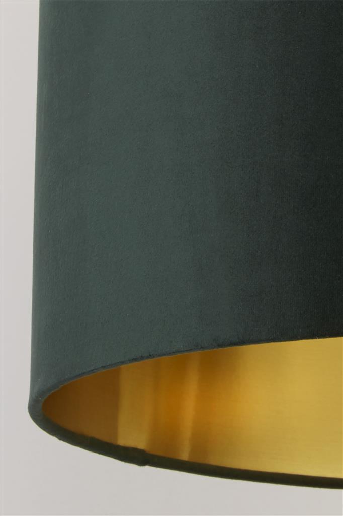 Searchlight  31040GR Drum Shade - Green Velvet with Gold Inner