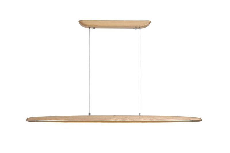 Searchlight 31501NA Kenzie LED Pendant, Wood