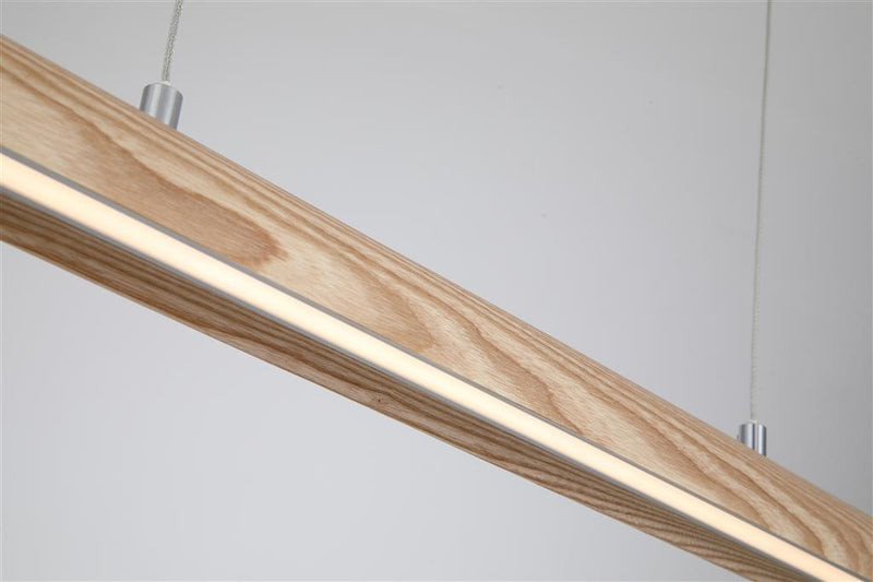 Searchlight 31501NA Kenzie LED Pendant, Wood