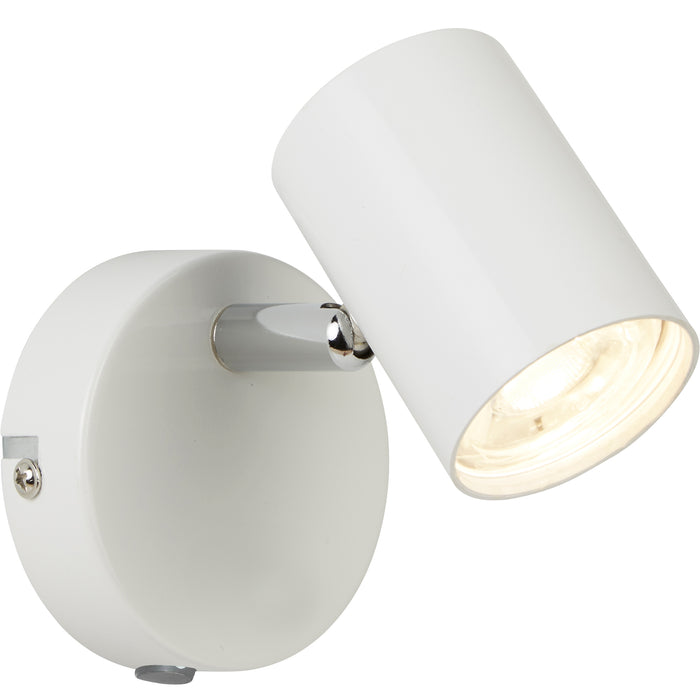 Searchlight  3171WH Rollo Spotlight Wall Light - White Metal