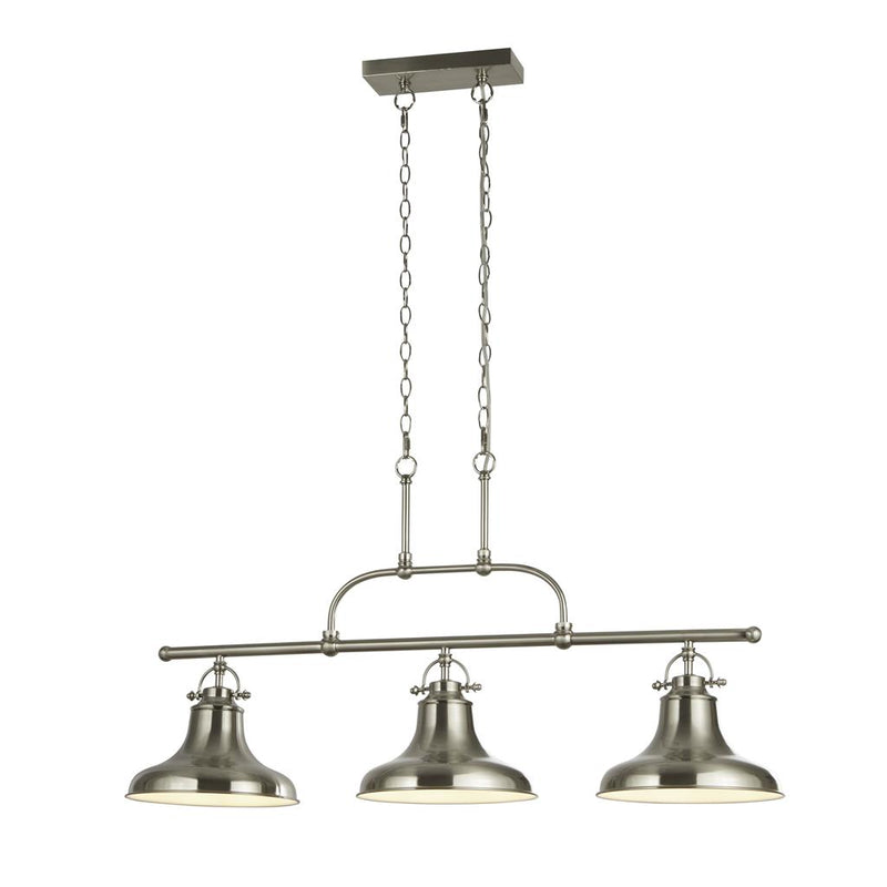 Searchlight  3193-3SS Dallas 3Lt Bar Pendant - Antique Rouge Metal
