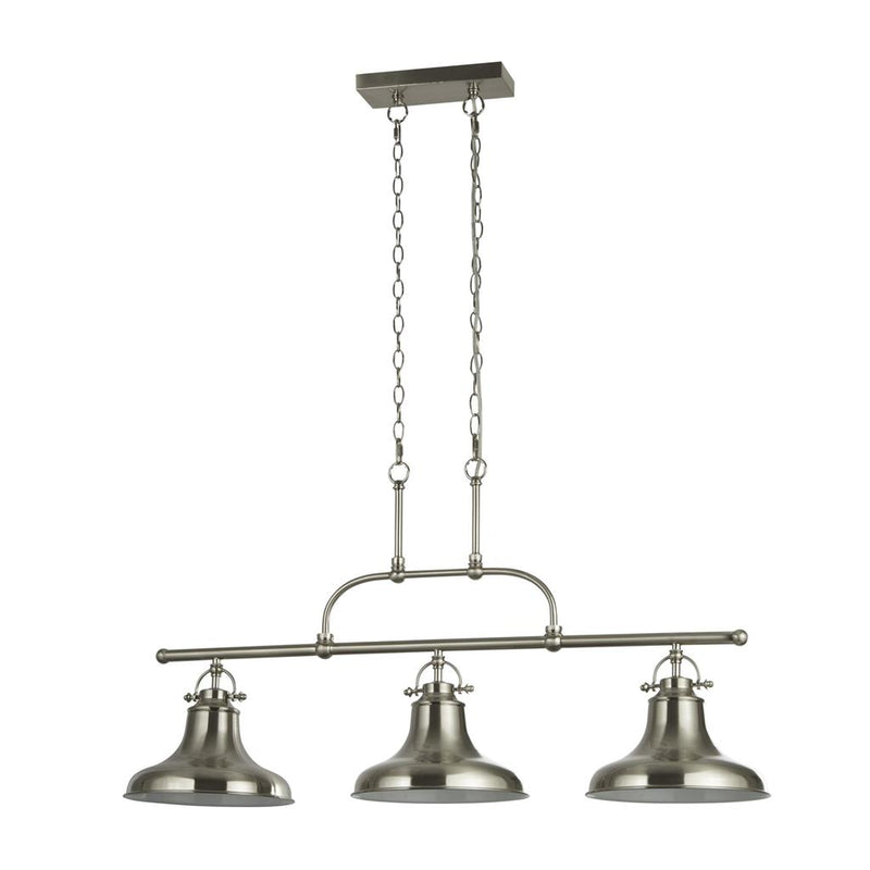 Searchlight  3193-3SS Dallas 3Lt Bar Pendant - Antique Rouge Metal