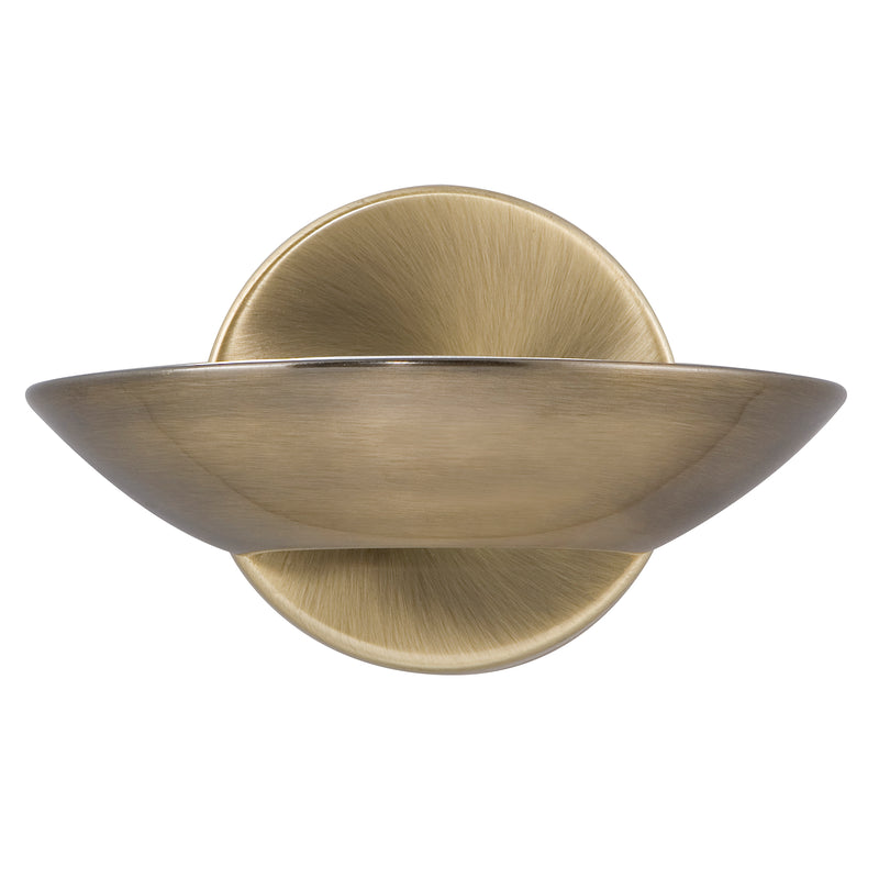 Searchlight  3209AB Sardina Uplight Wall Light - Antique Brass Metal