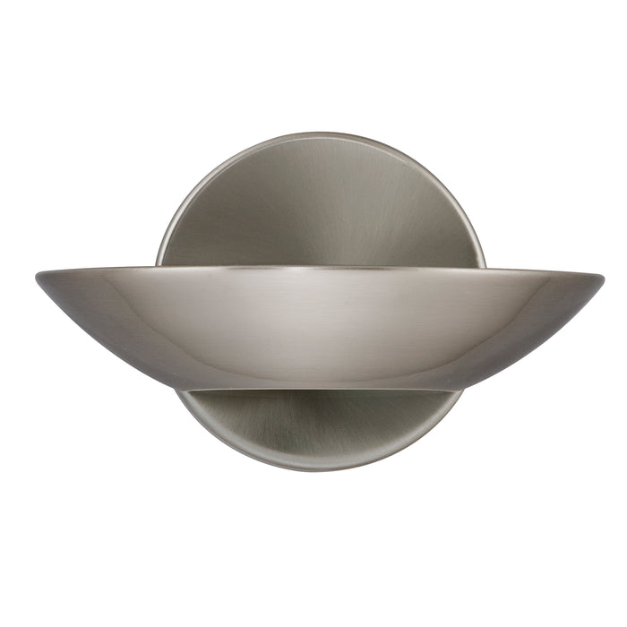 Searchlight  3209SS Sardina Uplight Wall Light - Satin Silver Metal