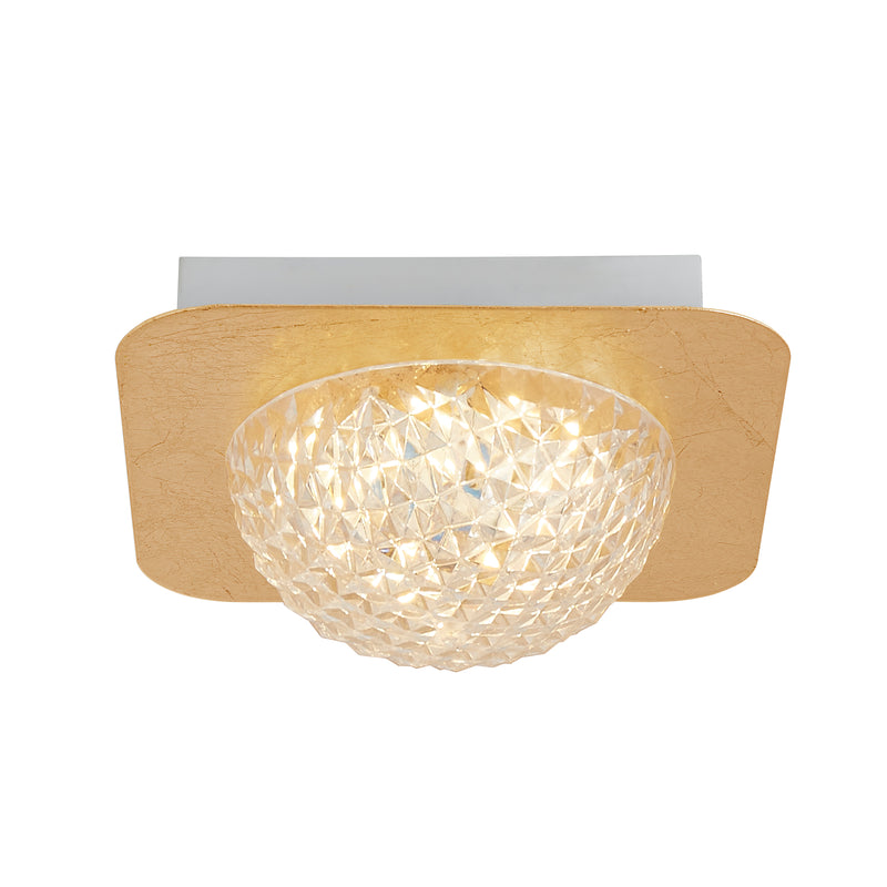 Searchlight  32511-1GO Celestia Flush - Gold Metal & Acrylic