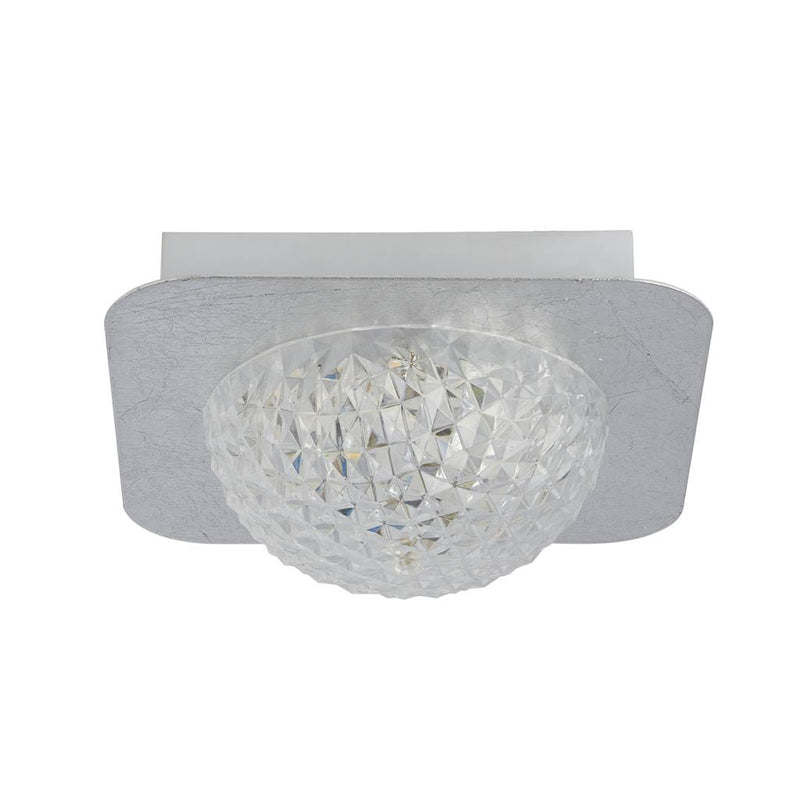 Searchlight  32511-1SI Celestia Flush - Silver Metal & Acrylic