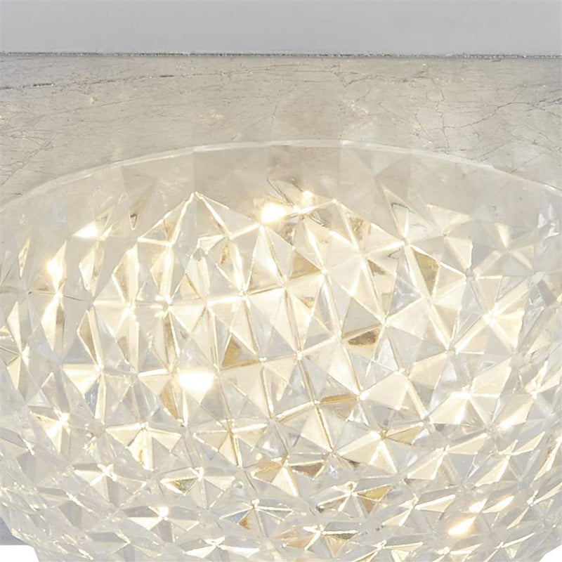 Searchlight  32511-1SI Celestia Flush - Silver Metal & Acrylic