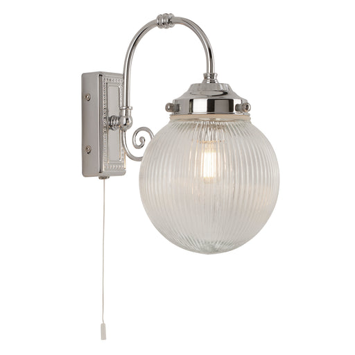 Searchlight 3259CC Belvue Wall Light  - Chrome Metal & Acid Glass Searchlight