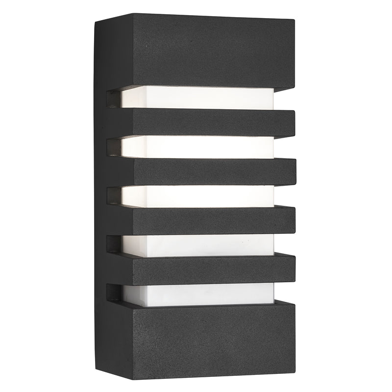 Searchlight  3393GY Exeter  Outdoor Wall Light - Dark Grey Metal & Polycarbonate