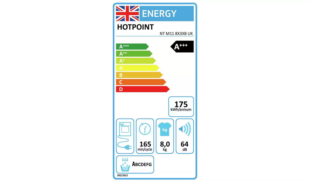 Hotpoint NT M11 8X3XB UK Heat Pump Tumble Dryer - White - Bonus Superstore