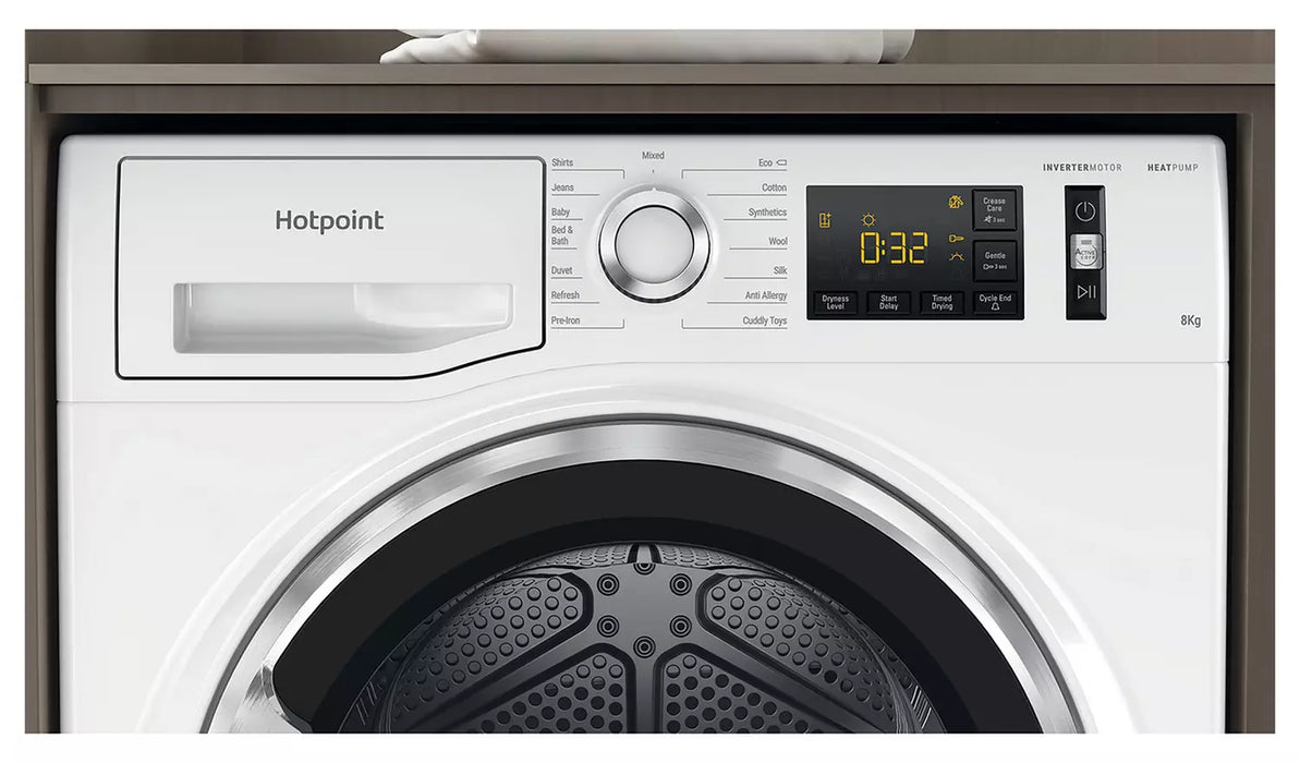 Hotpoint NT M11 8X3XB UK Heat Pump Tumble Dryer - White - Bonus Superstore