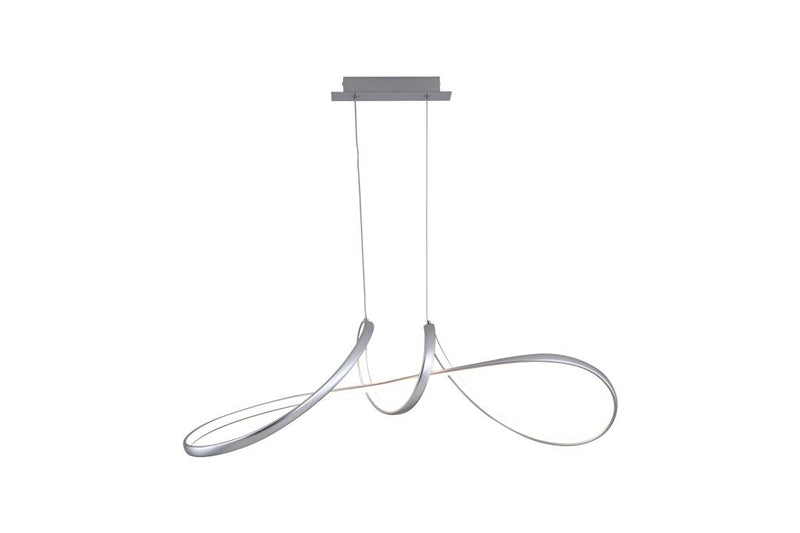 Searchlight 36524GY Maisie LED Pendant, Grey Metal