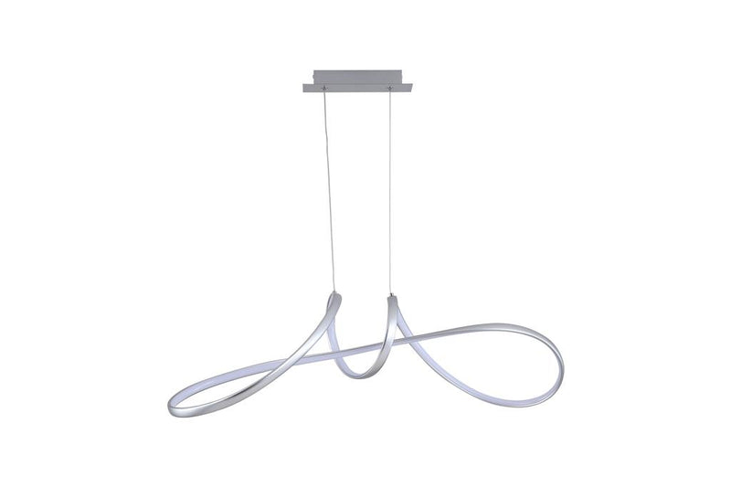 Searchlight 36524GY Maisie LED Pendant, Grey Metal