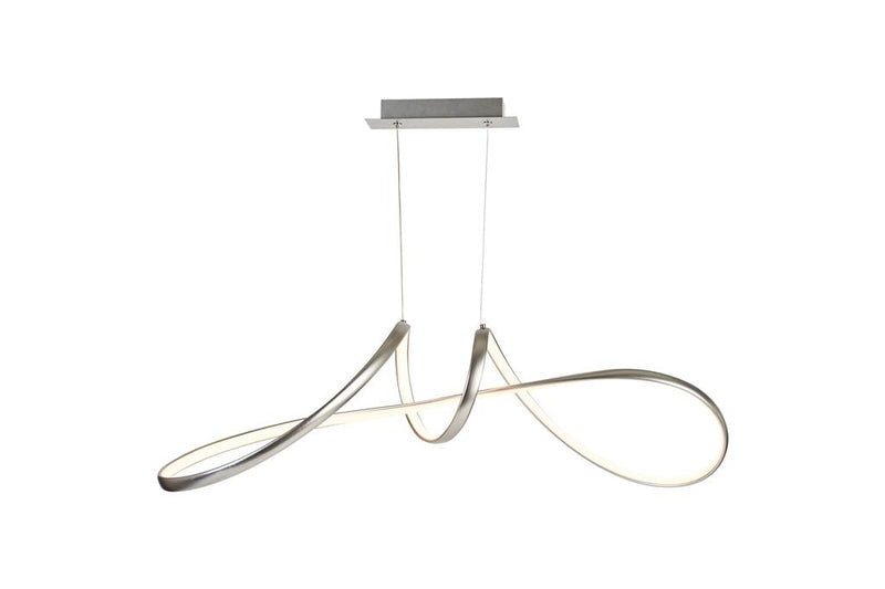 Searchlight 36524GY Maisie LED Pendant, Grey Metal