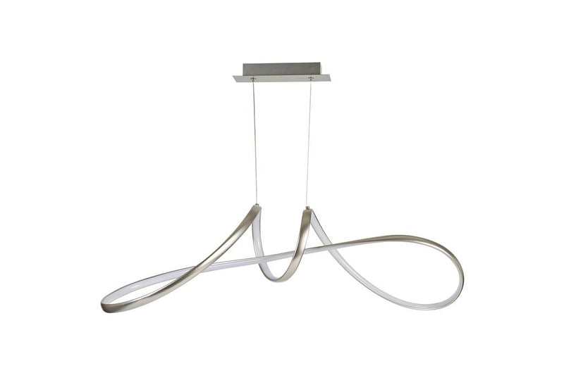 Searchlight 36524GY Maisie LED Pendant, Grey Metal