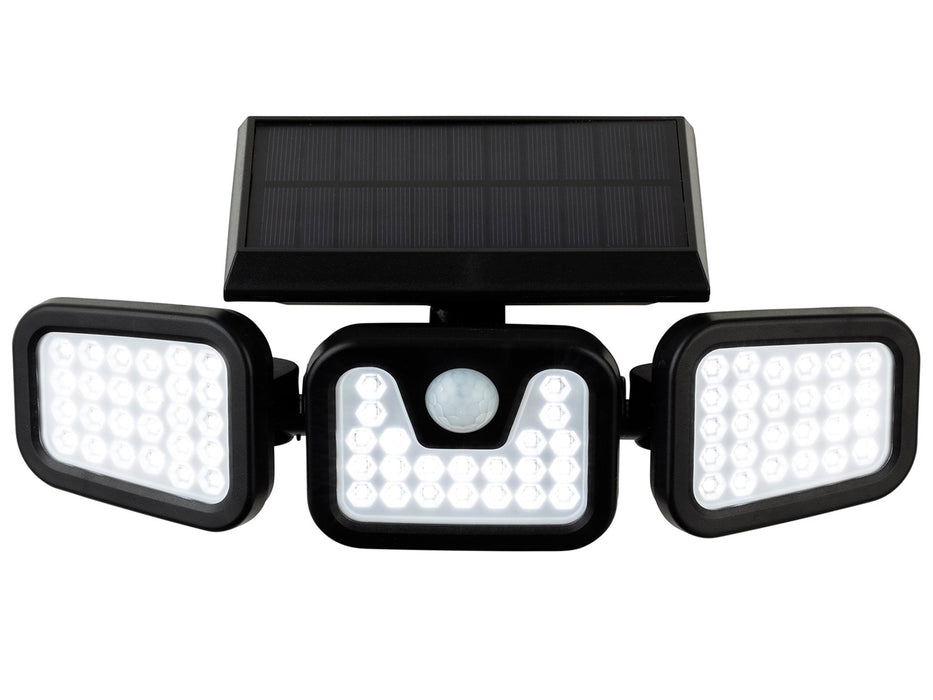 Firstlight Avenue LED Solar Security Wall Light with PIR 3865BK