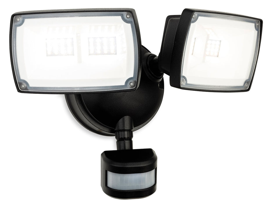 Firstlight Reflex LED Security 2 Light Wall with PIR 3868BK