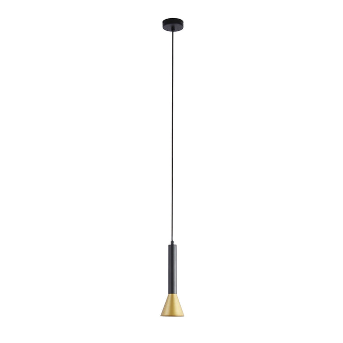 Searchlight  13611-1BGO Signal Pendant - Black & Gold Metal