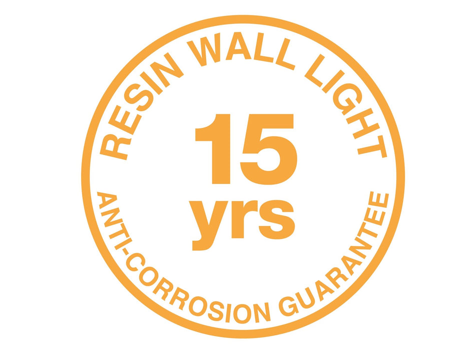Firstlight Ravel Resin 2 Light Wall with PIR 2912BK