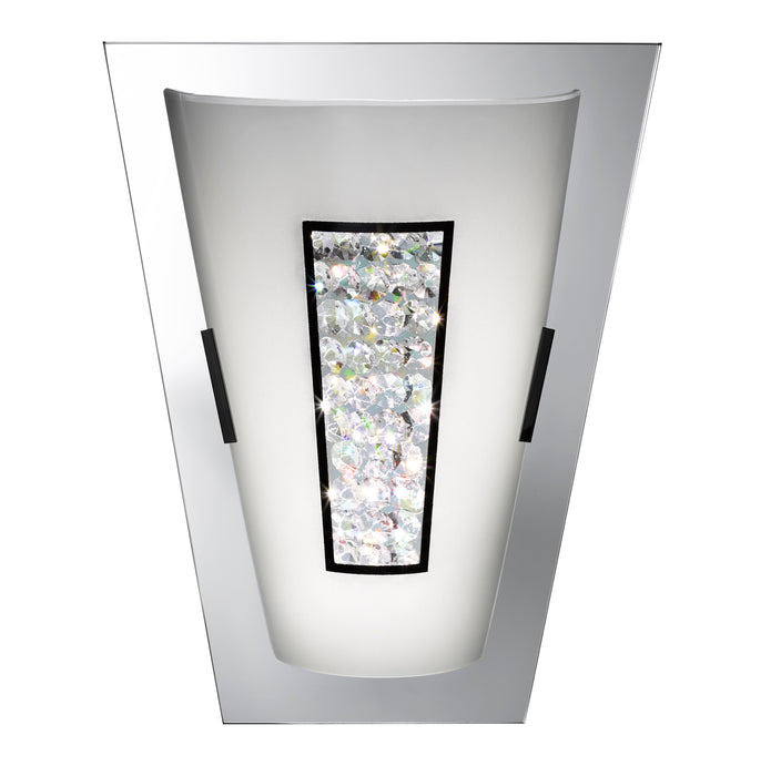 Searchlight  3773-IP Portland LED Bathroom Wall Light - Chrome, Glass & Ice, IP44