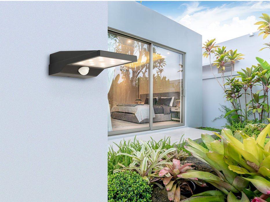 Firstlight Cyrus LED Solar Wall Light with PIR 3862GP