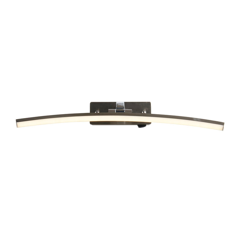 Searchlight  79822-50SS Santorini Picture Light - Satin Silver & Polished Chrome