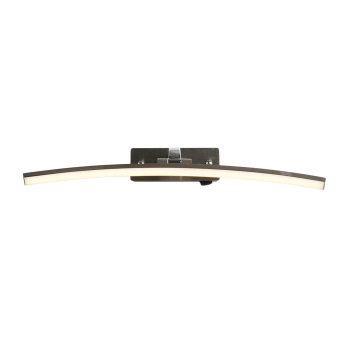 Searchlight  79822-50SS Santorini Picture Light - Satin Silver & Polished Chrome