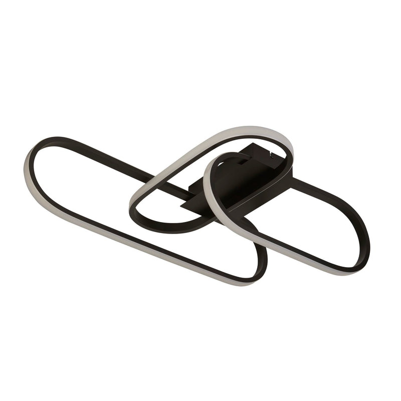 Searchlight  61774BK Clip Flush - Black Metal
