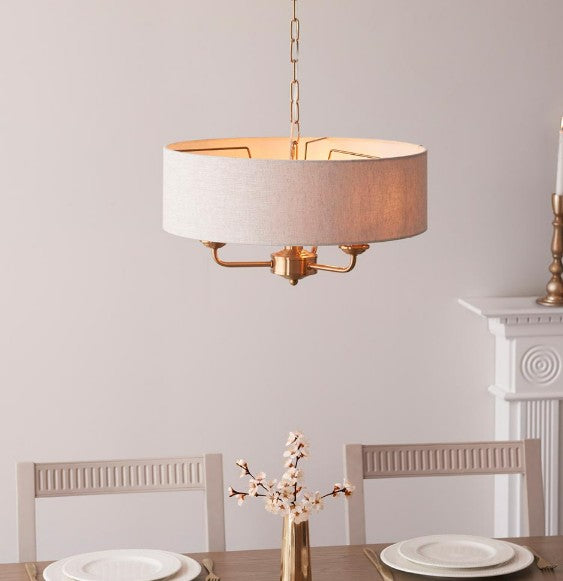 Highclere 3lt Pendant - 110723