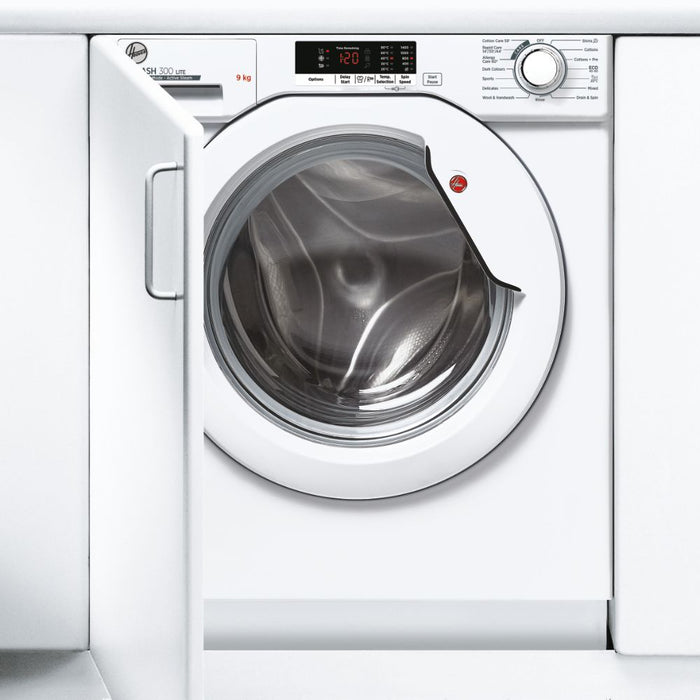 Hoover HBWS 49D2E-80 9 kg, 1400 rpm fully integrated washing machine