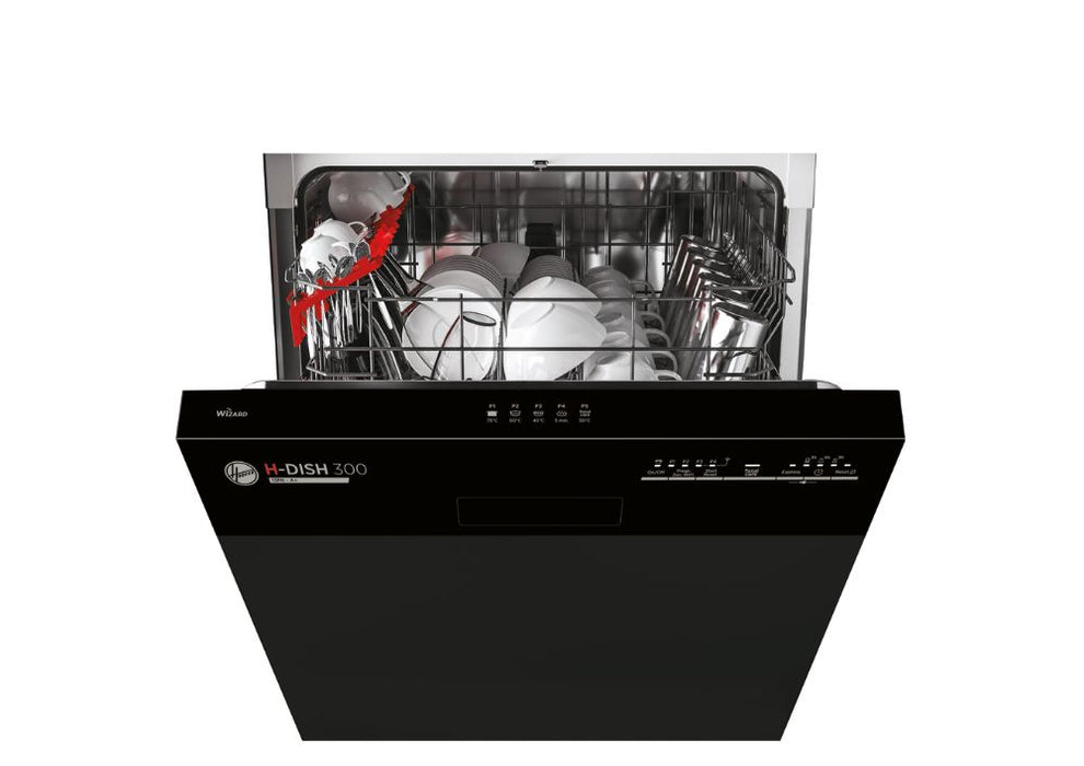 Hoover HDSN1L380PB-80 Wifi Connected Semi Integrated Standard Dishwasher