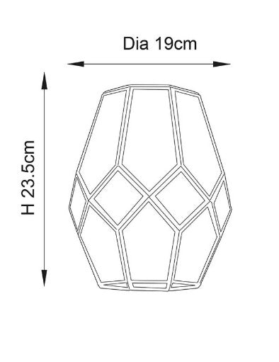 Ripley 1lt Pendant easyfit - 73296