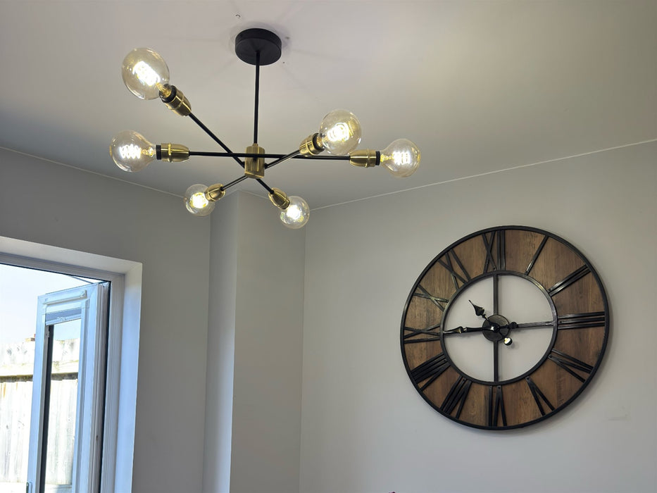 Firstlight Trident Semi Flush Fitting 3702BK