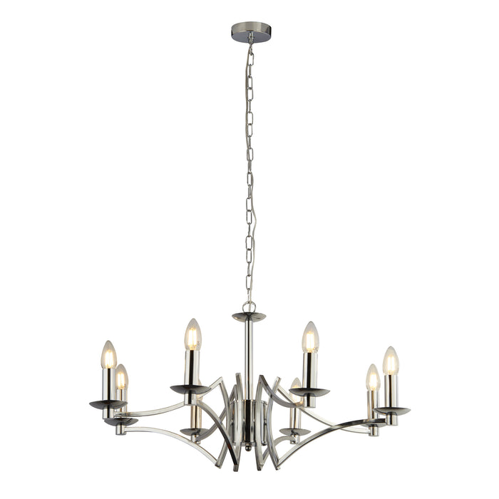 Searchlight  41312-8CC Ascot  8Lt Pendant - Chrome Metal